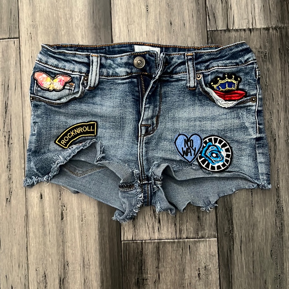 Hudson Patches Girls Jean Shorts size 16